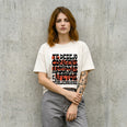 Camiseta Oversized coragens Feminina Off-White