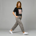 Camiseta Oversized coragens Feminina Preto