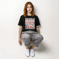 Camiseta Oversized coragens Feminina Preto