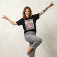 Camiseta Oversized coragens Feminina Preto