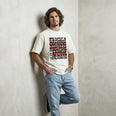 Camiseta Oversized coragens Masculina Off-White