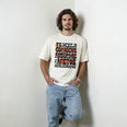 Camiseta Oversized coragens Masculina Off-White