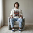 Camiseta Oversized coragens Masculina Off-White
