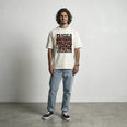 Camiseta Oversized coragens Masculina Off-White