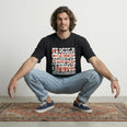 Camiseta Oversized coragens Masculina Preto