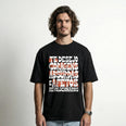 Camiseta Oversized coragens Masculina Preto