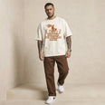 Camiseta Oversized migramos Masculina Off-White