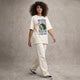 Camiseta Oversized naoquero Feminina Off-White