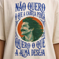 Camiseta Oversized naoquero Feminina Off-White
