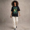Camiseta Oversized naoquero Feminina Preto