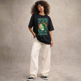 Camiseta Oversized naoquero Feminina Preto