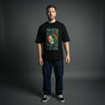 Camiseta Oversized naoquero Masculina Preto