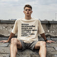 Camiseta Oversized pecoprotecao Masculina Off-White