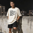 Camiseta Oversized pecoprotecao Masculina Off-White