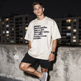Camiseta Oversized pecoprotecao Masculina Off-White