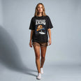Camiseta Oversized Procurando Animo Feminina Preto 02
