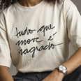 Camiseta Oversized tudomove Feminina Off-White