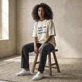 Camiseta Oversized tudomove Feminina Off-White