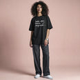 Camiseta Oversized tudomove Feminina Preto