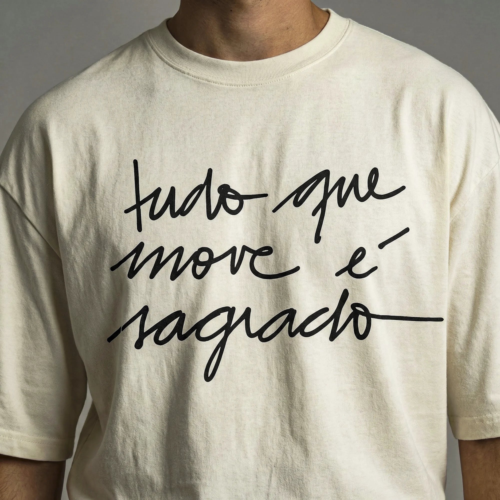 Camiseta Oversized tudomove Masculina Off-White