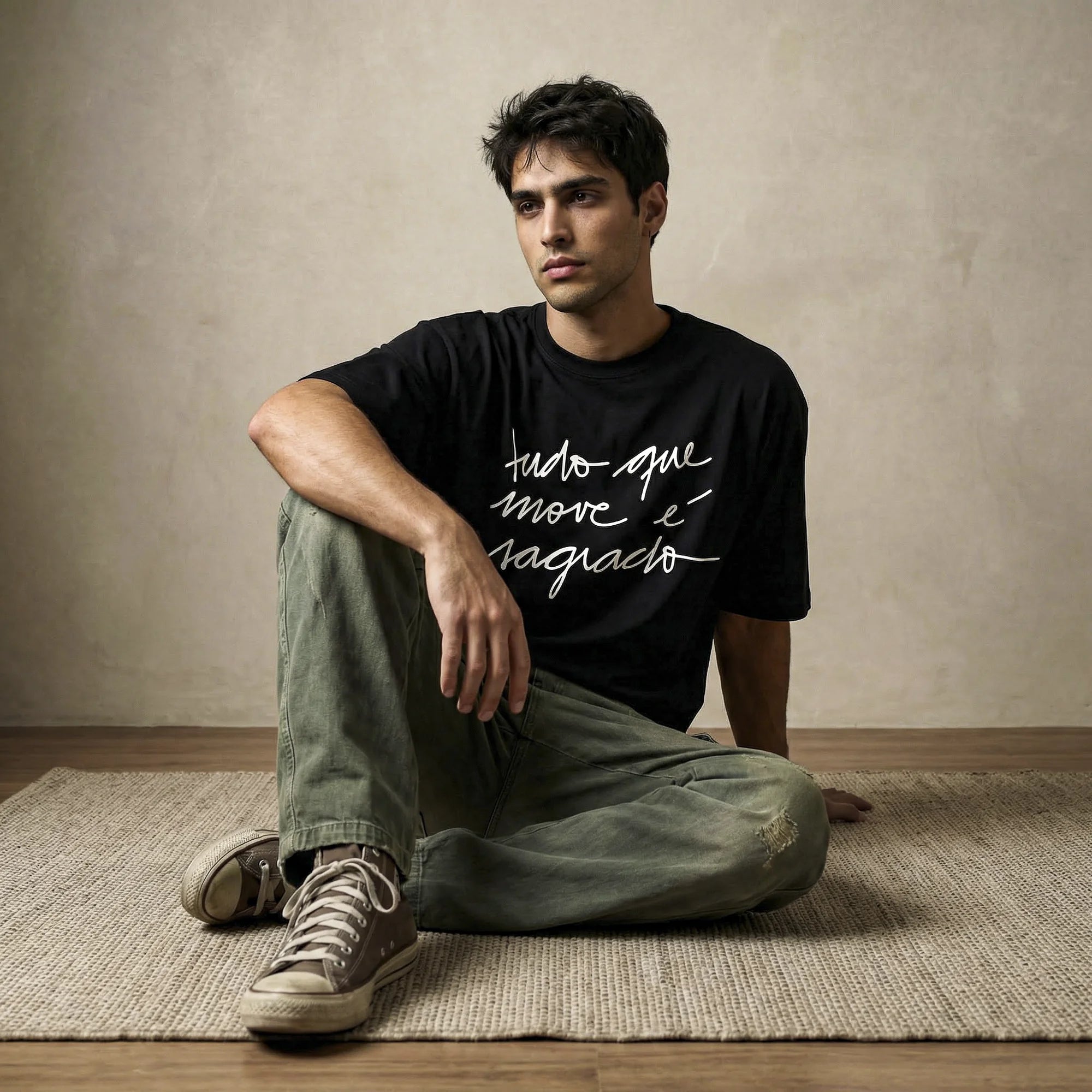 Camiseta Oversized tudomove Masculina Preto