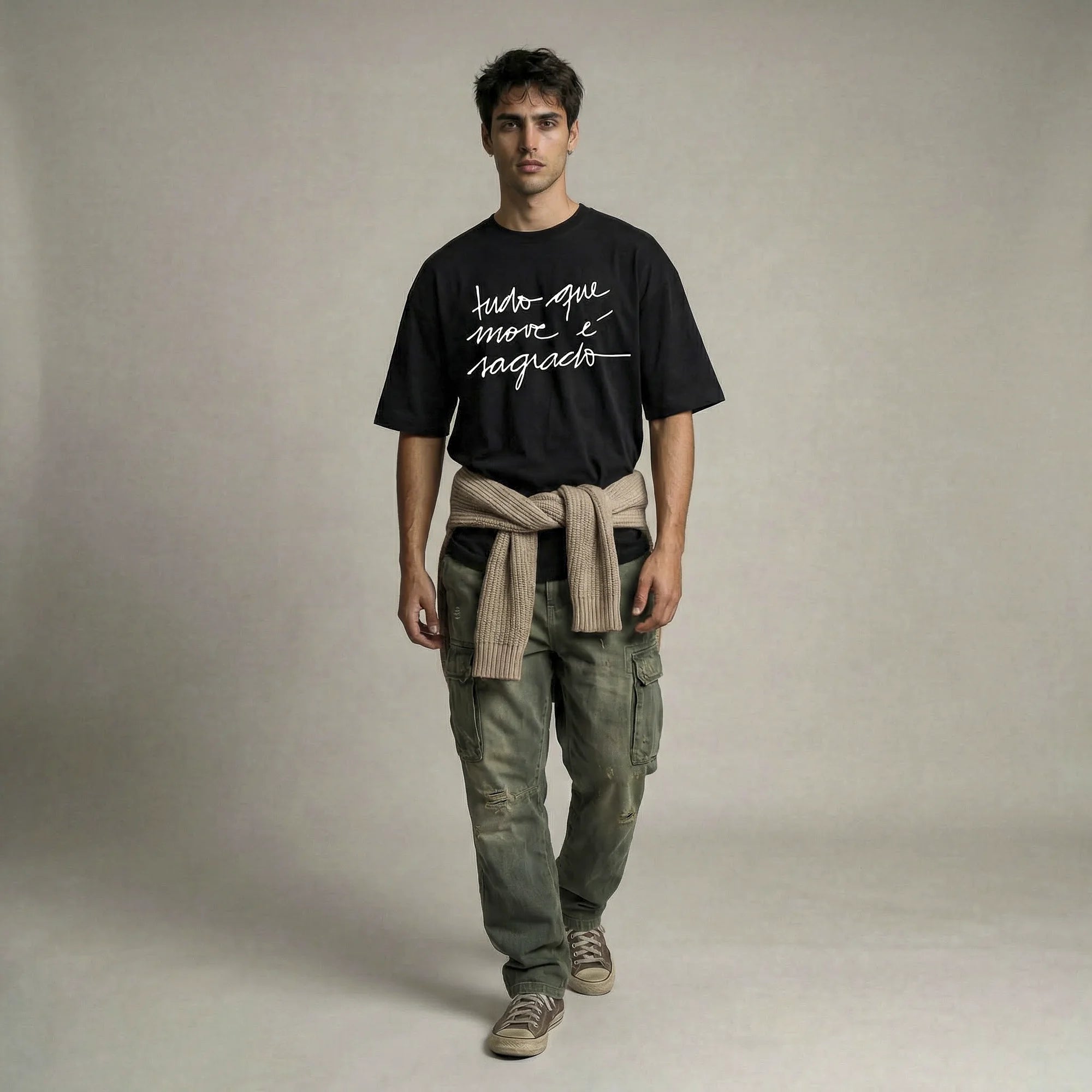 Camiseta Oversized tudomove Masculina Preto
