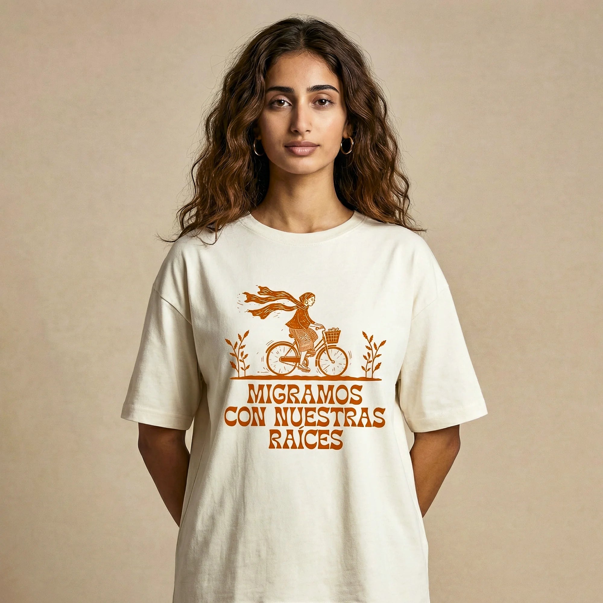 Camiseta Oversized unknown Feminina Off-White