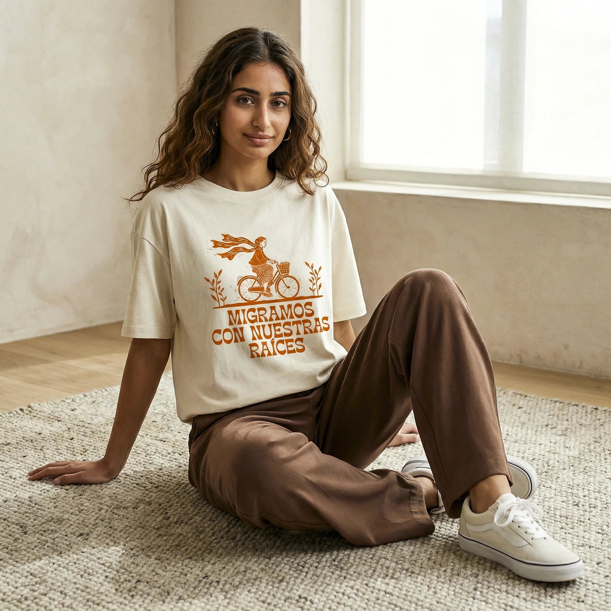 Camiseta Oversized unknown Feminina Off-White