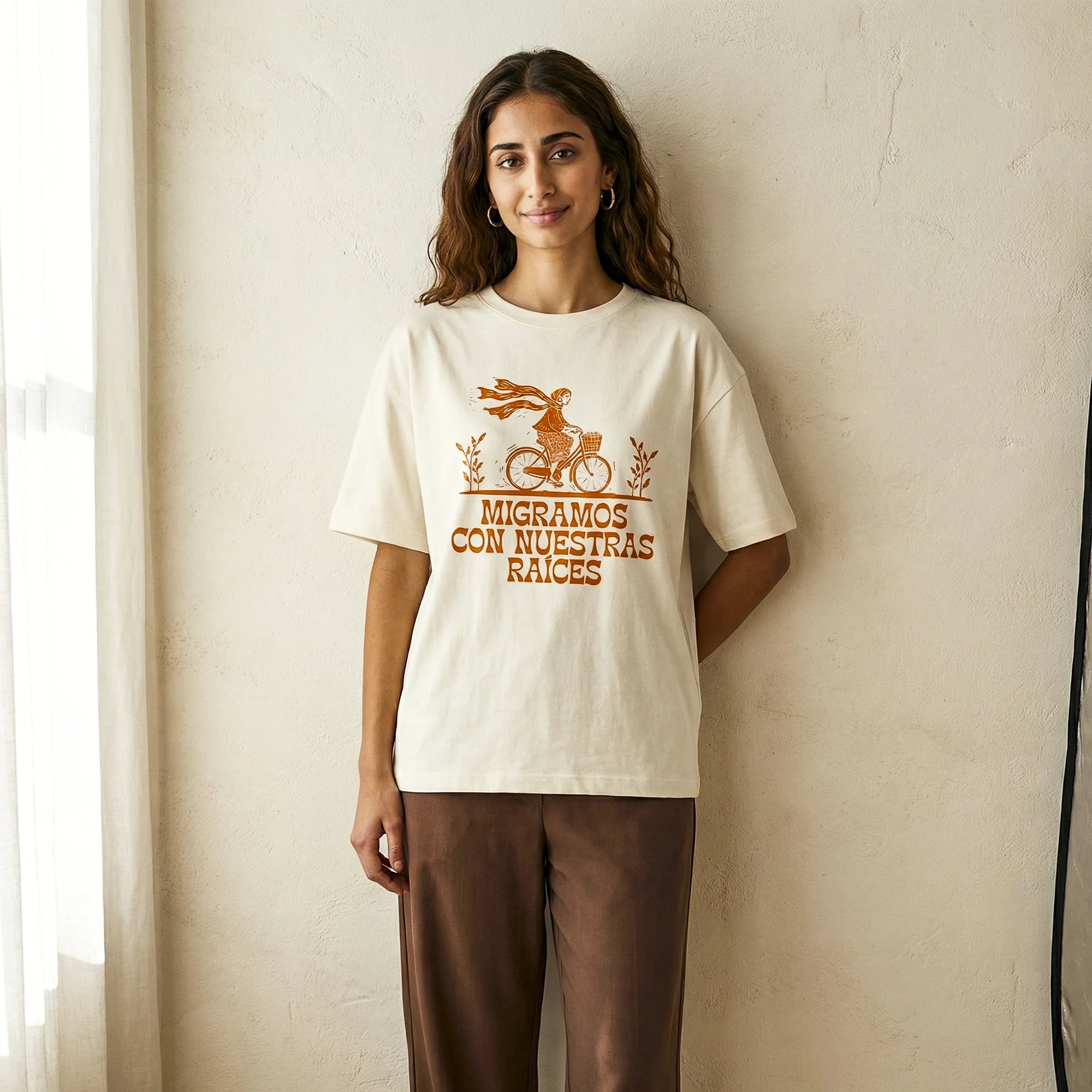 Camiseta Oversized unknown Feminina Off-White