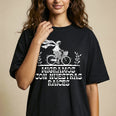 Camiseta Oversized unknown Feminina Preto