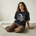 Camiseta Oversized unknown Feminina Preto