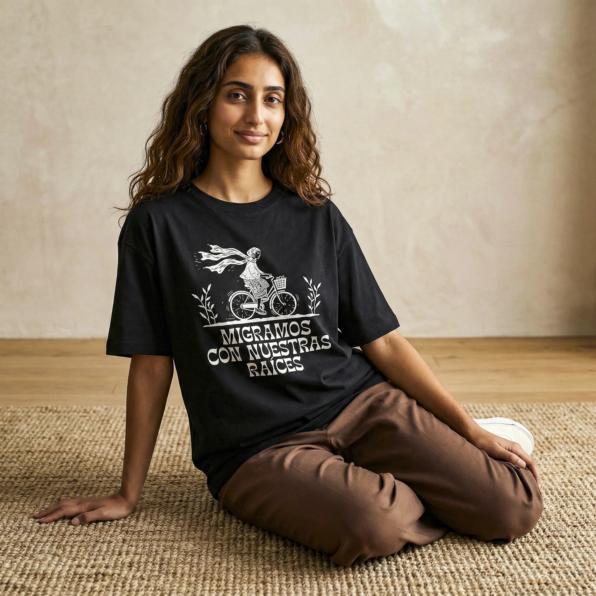 Camiseta Oversized unknown Feminina Preto