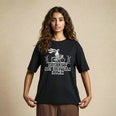 Camiseta Oversized unknown Feminina Preto