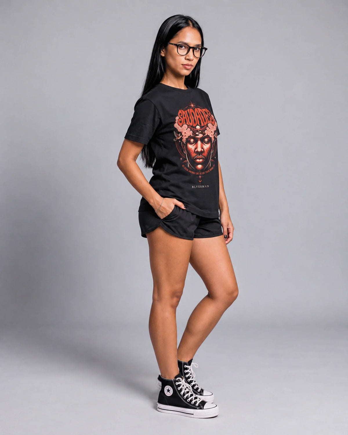 Camiseta Básica 20 Ligações Feminina Preto