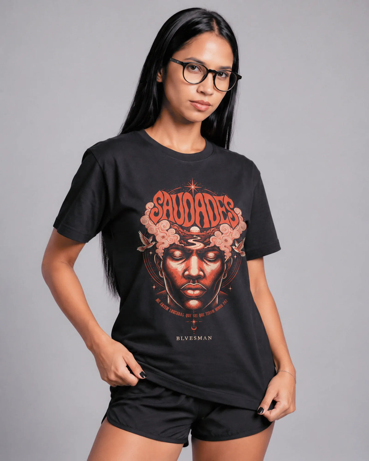 Camiseta Básica 20 Ligações Feminina Preto