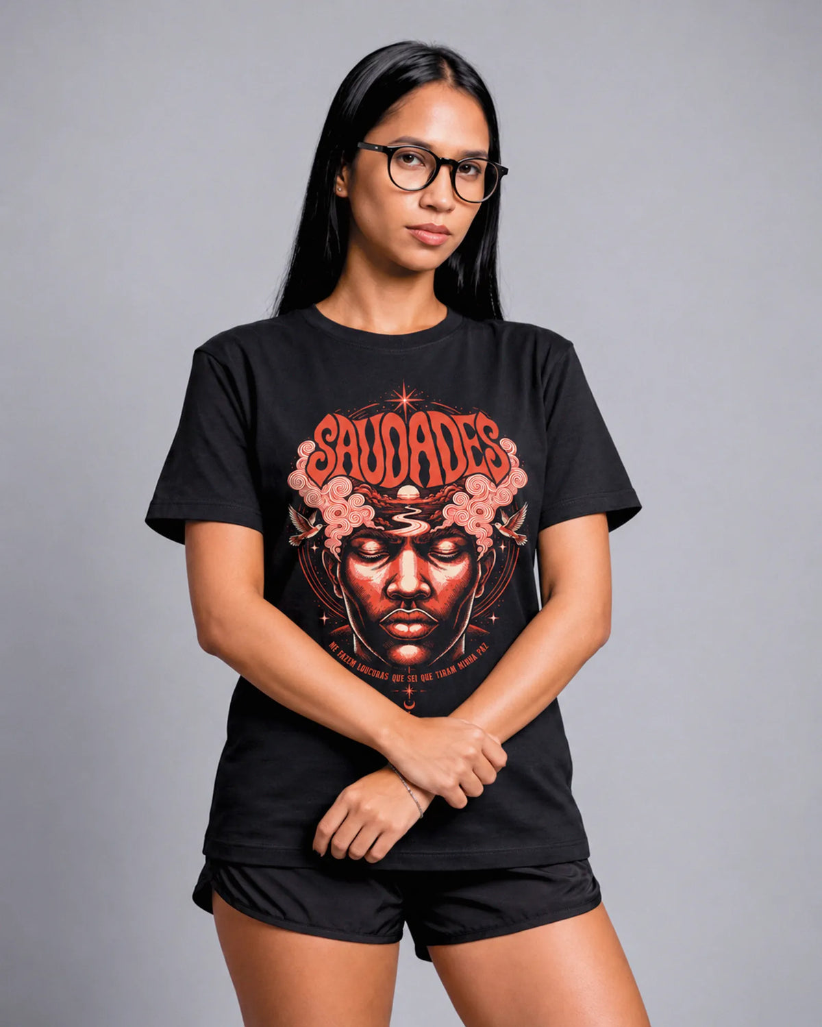 Camiseta Básica 20 Ligações Feminina Preto