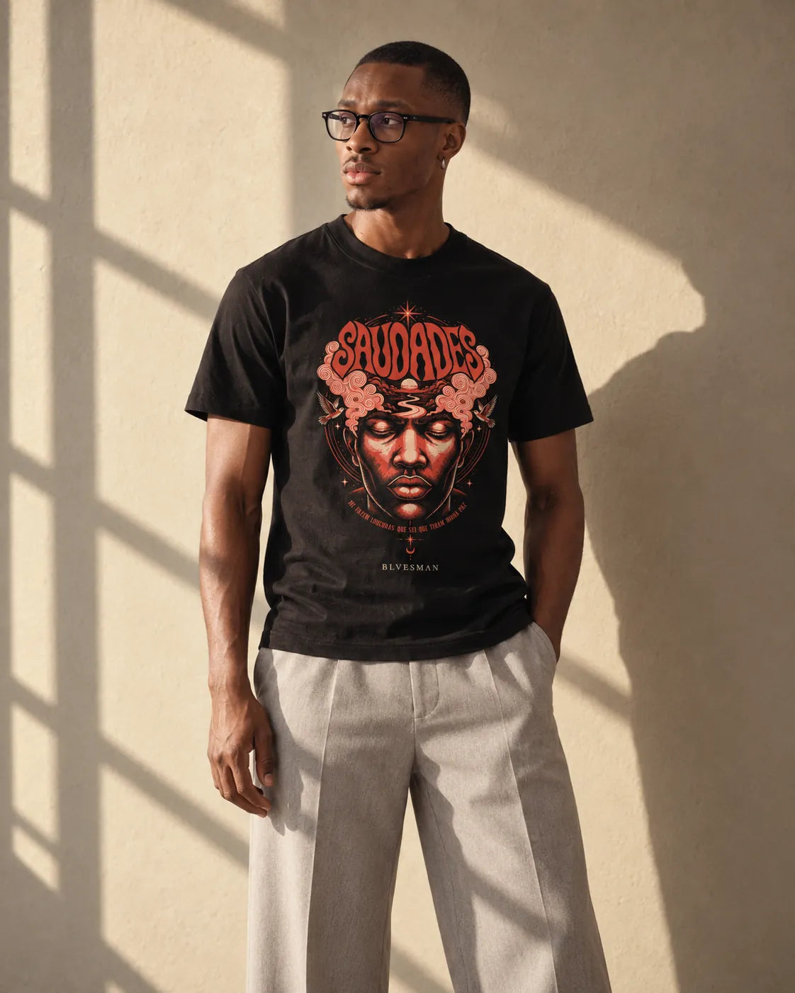 Camiseta Básica 20 Ligações Masculina Preto