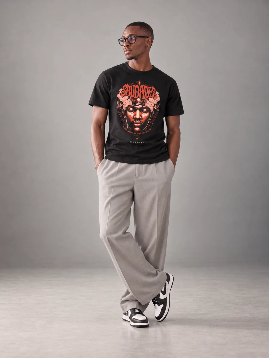 Camiseta Básica 20 Ligações Masculina Preto