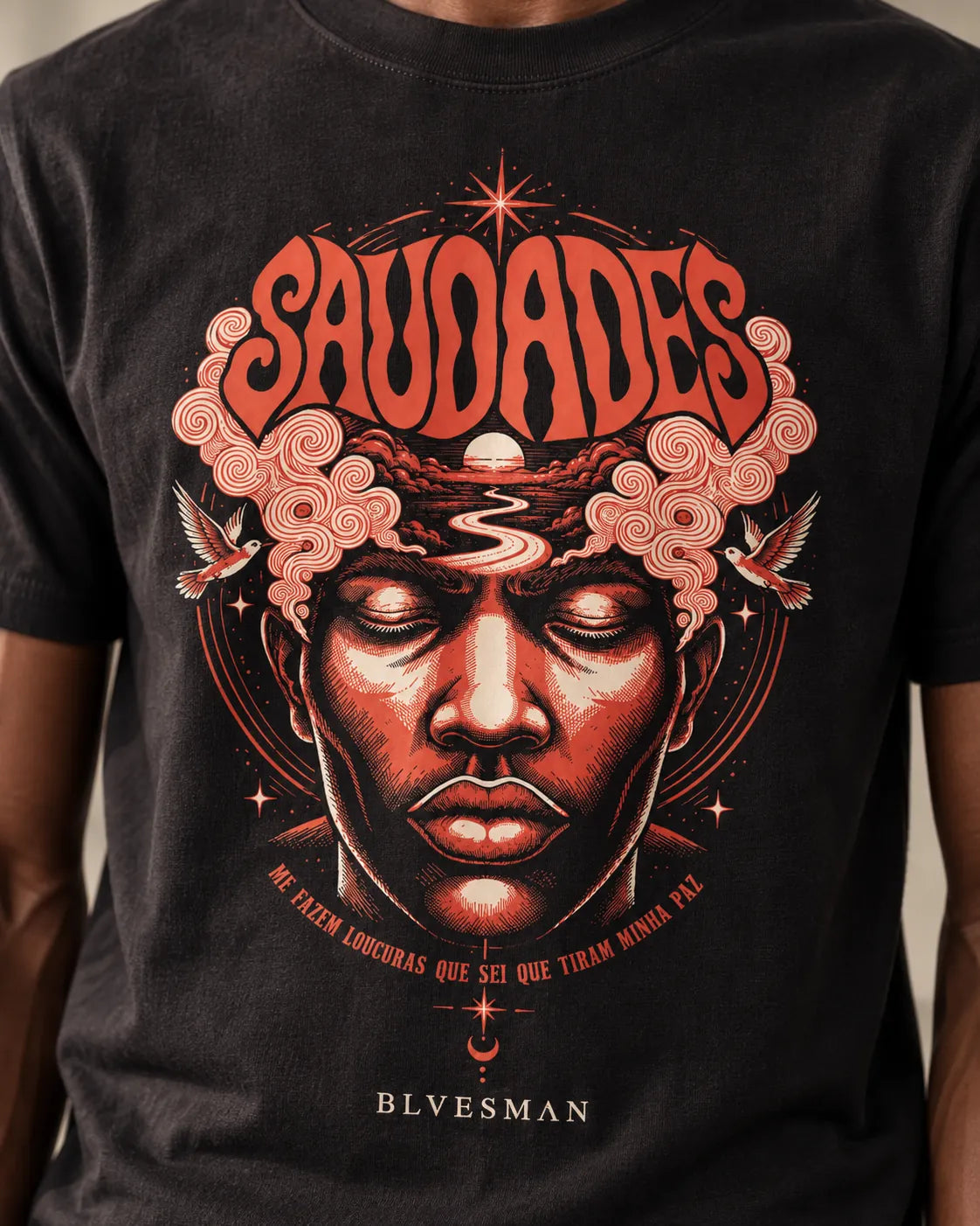 Camiseta Básica 20 Ligações Masculina Preto