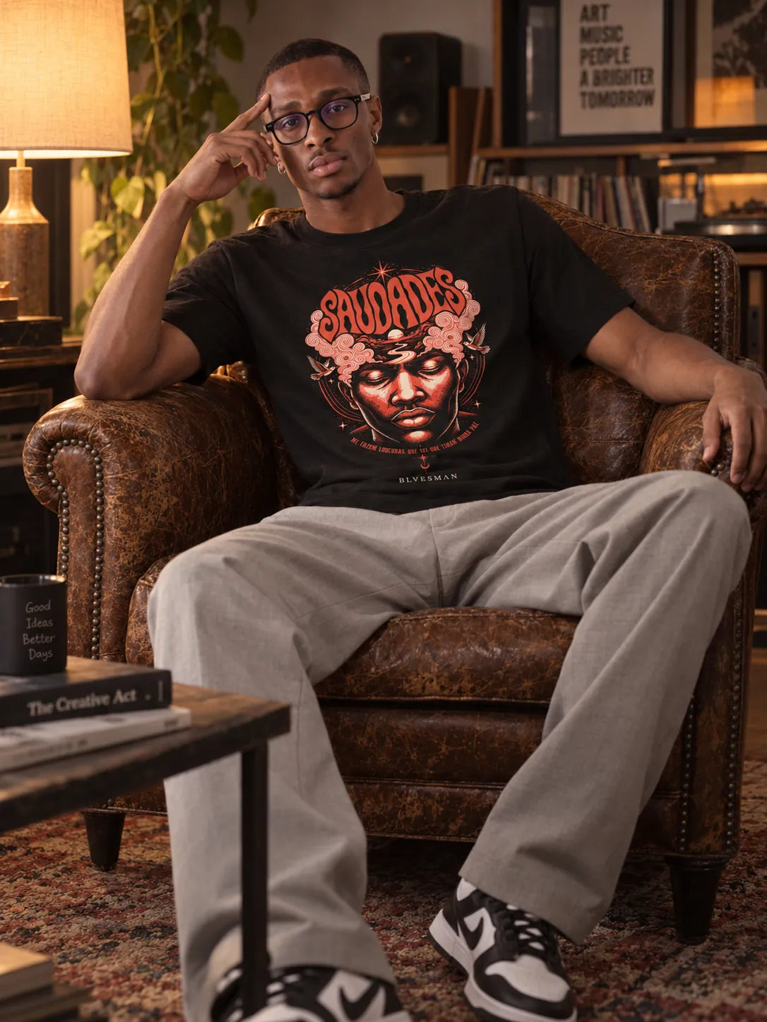 Camiseta Básica 20 Ligações Masculina Preto