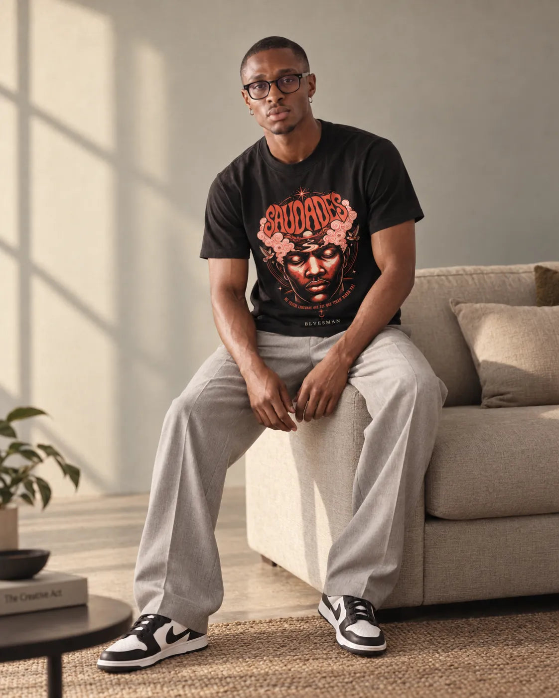 Camiseta Básica 20 Ligações Masculina Preto