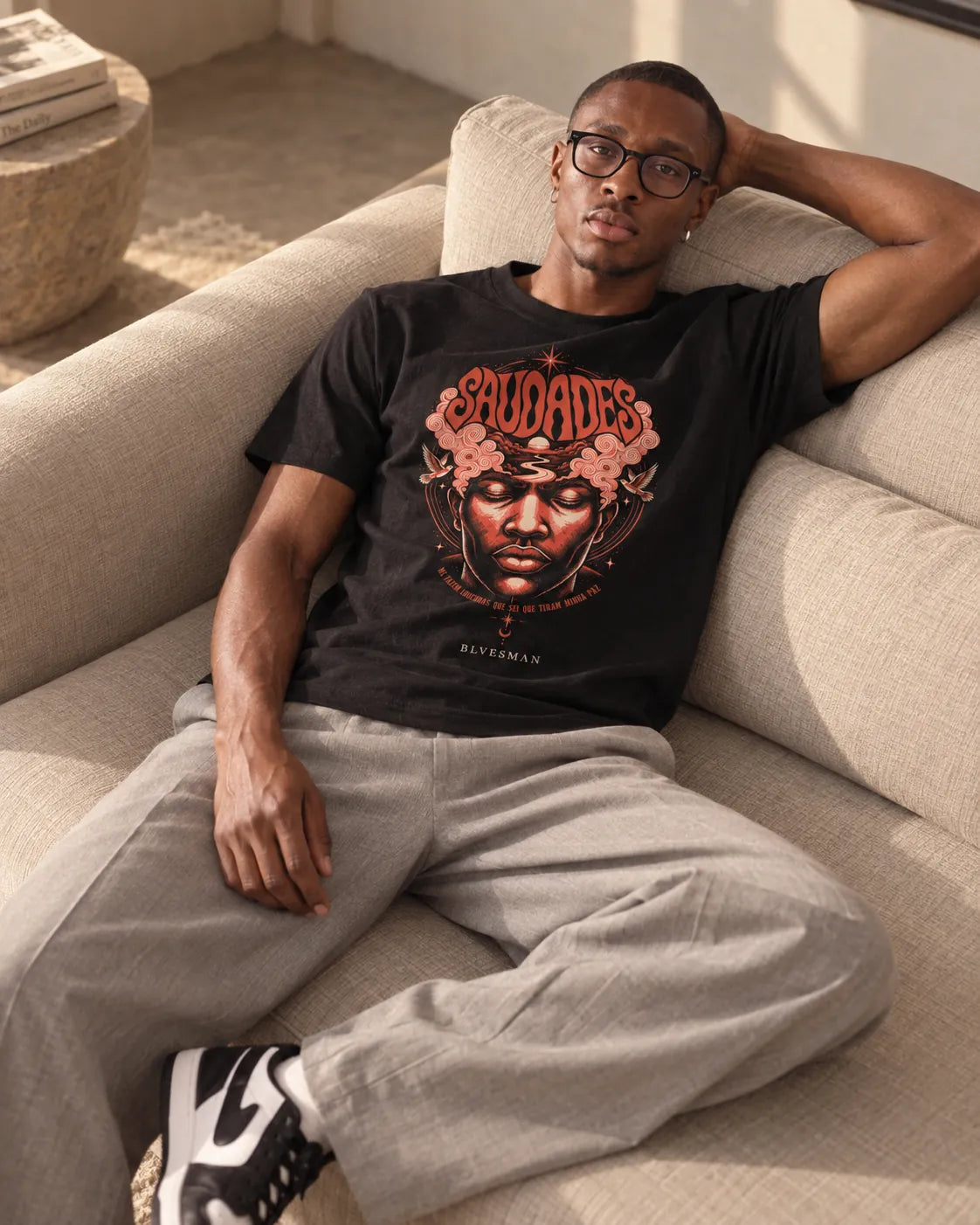 Camiseta Básica 20 Ligações Masculina Preto