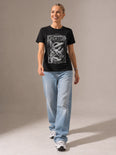 Camiseta Básica Led Zeppelin Feminina Preto