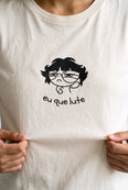 Camiseta Básica Eu Que Lute Feminina Off-White