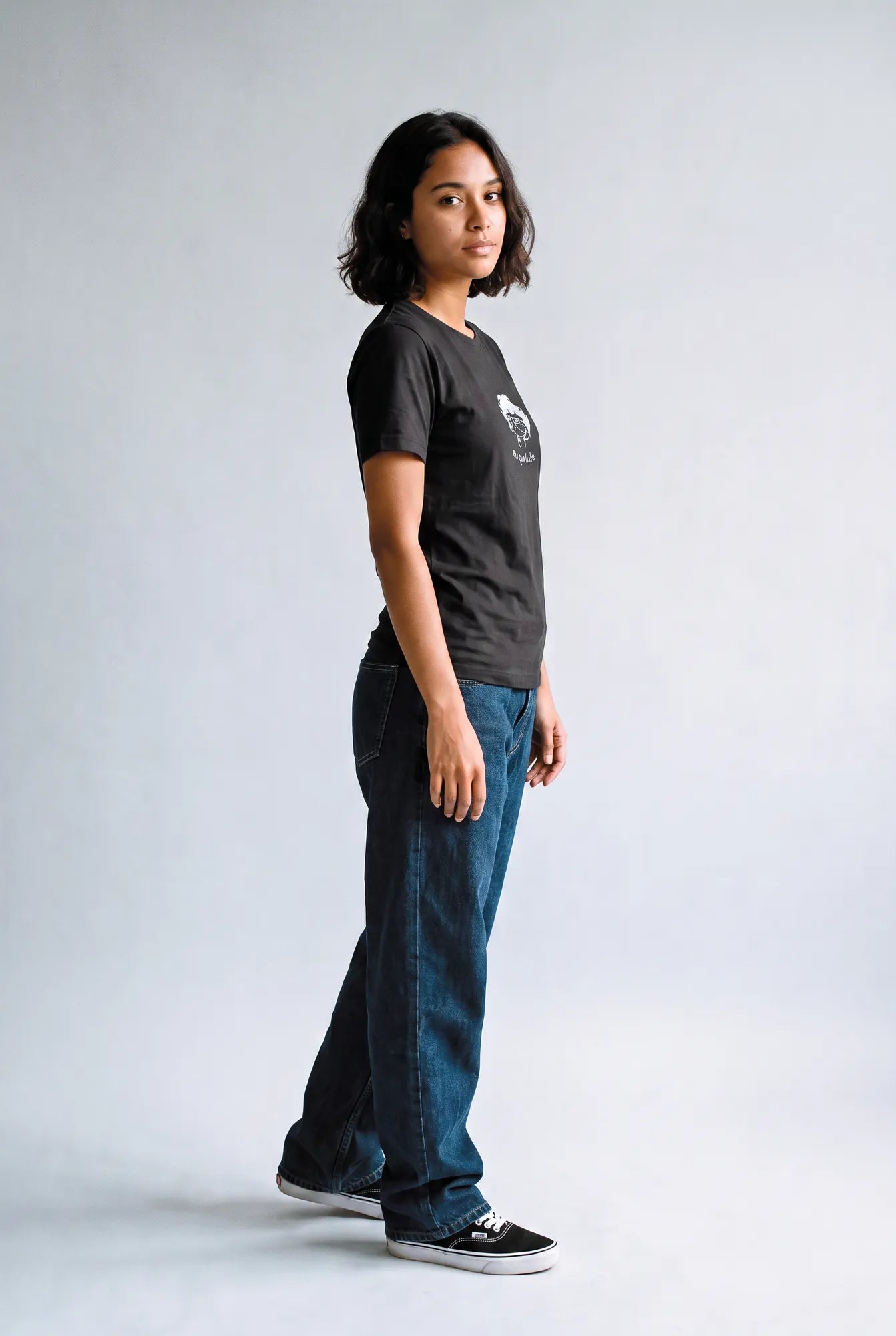 Camiseta Básica Eu Que Lute Feminina Preto