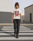 Camiseta Básica Hey Ho Let's Go Feminina Off-White