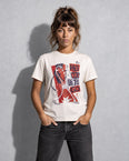 Camiseta Básica Hey Ho Let's Go Feminina Off-White