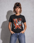 Camiseta Básica Hey Ho Let's Go Feminina Preto