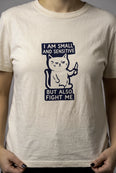 Camiseta Básica I Am Small and Sensitive Feminina Off-White
