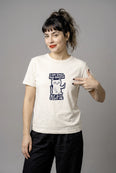 Camiseta Básica I Am Small and Sensitive Feminina Off-White
